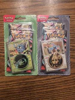 Pokemon TCG Ascended Heroes Two Pack Erika’s Tangela Blister and Larry's Komala - Image 1