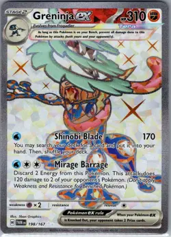Greninja ex - 198/167 SV06: Twilight Masquerade - Pokemon Card - NM - Image 1