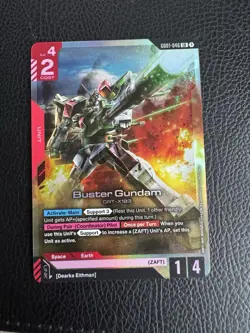 Buster Gundam GD01-046 LR Gundam TCG Card Game - Mint - Image 1