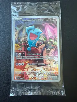 2025 POKEMON SVP EN-SV BLACK STAR PROMO #203 TEAM ROCKET'S WOBBUFFET SEALED - Image 1