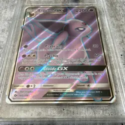 Espeon GX Full Art Ultra Rare Holo Sun & Moon 140/149 TAG Graded 8 Pokemon TCG - Image 5