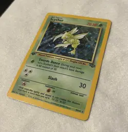 1999 Pokemon Scyther Holo Jungle 1st Edition 10/64 - Image 2