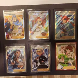 Pokemon TCG Trainer Supporter Holo Lot (6) Nessa, Skyla, Peonia, Honey - Image 1