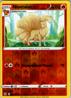 Pokemon TCG Ninetales Fusion Strike 030/264 Reverse Holo Uncommon - Image 1