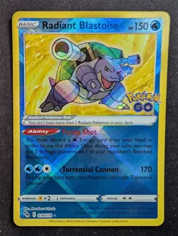 Radiant Blastoise - 018/078 - Pokemon GO (Pokemon) - Image 1