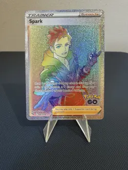 Spark (Secret) 085/078 Pokemon GO Secret Rare NM Holo Rainbow - Image 1