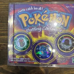 4 No. Vintage Hasbro Pokemon Battling Coin Game 1999 in cases - Image 2