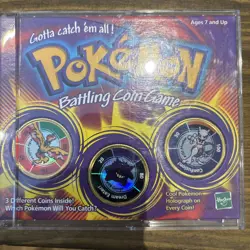 4 No. Vintage Hasbro Pokemon Battling Coin Game 1999 in cases - Image 4