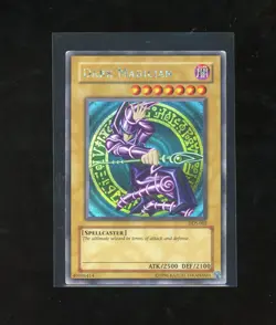 2002 Yugioh DDS-002 Dark Duel Stories Promo Dark Magician Prismatic Secret Rare - Image 1