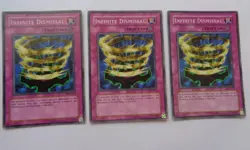 Playset: 3x Infinite Dismissal PSV-072 (Common, Unlimited, Played / MP) Yugioh - Image 1
