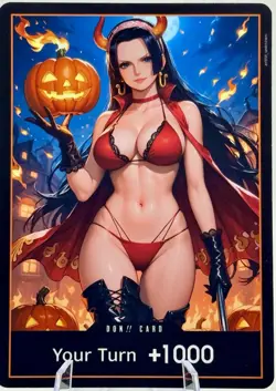 One Piece Waifu - Boa Hancock - Custom Don Card - Image 1