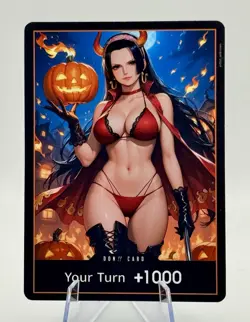 One Piece Waifu - Boa Hancock - Custom Don Card - Image 3