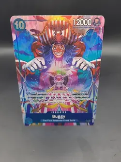Buggy OP09-051 Alt Art Holo Emperors in the New World One Piece TCG NM/M - Image 1