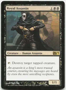 Royal Assassin 105 Rare Magic 2012 (M12) Magic: The Gathering Lightly Played - Image 1