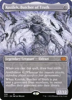 Kozilek, Butcher of Truth (Borderless) Double Masters 2022 Foil - MTG NM - Image 2
