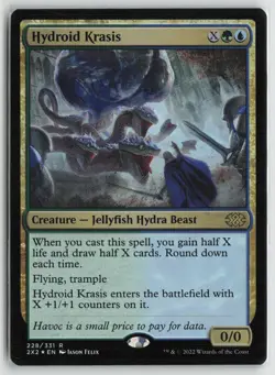 Hydroid Krasis Lightly Played Foil 228 Double Masters 2022 Magic: The Gathering - Image 1