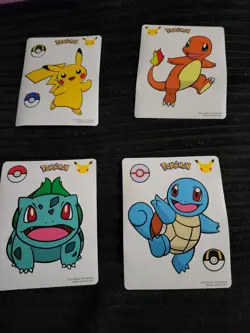 Pokemon 25th Anniversary McDonalds Sticker Promos - Image 3