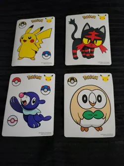 Pokemon 25th Anniversary McDonalds Sticker Promos - Image 4