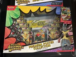 Pokemon TCG Ascended Heroes 2X Mega Lucario Premium Poster Collection Box - Image 1