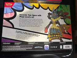 Pokemon TCG Ascended Heroes 2X Mega Lucario Premium Poster Collection Box - Image 4