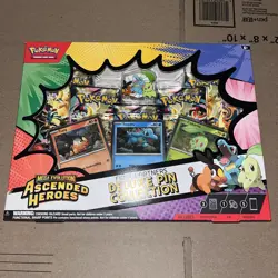 Pokemon TCG Ascended Heroes First Partner Deluxe Pin Collection Box Sealed New - Image 1