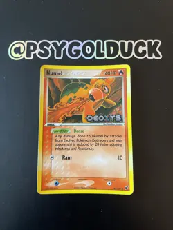 Numel 68/107 Holo Stamped Pokemon Card, Ex Deoxys E13 - Image 1
