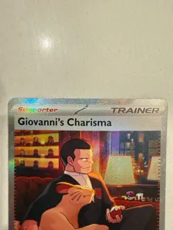 Pokemon TCG 151 Full Art Trainer Giovanni's Charisma 204/165 - Image 2