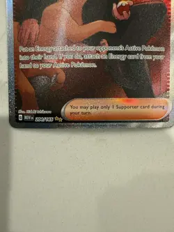 Pokemon TCG 151 Full Art Trainer Giovanni's Charisma 204/165 - Image 3