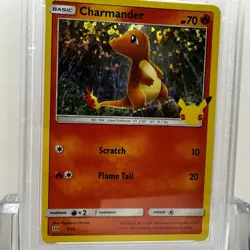 2021 POKEMON MCDONALD'S COLLECTION #9/25 CHARMANDER HOLO - PSA 9 MINT - Image 3