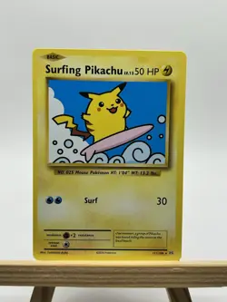 Pokemon XY Evolutions Surfing Pikachu 111/108 Secret Rare NM - Image 1