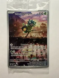 Pokemon SEALED Teal Mask Ogerpon SVP 123 Twilight Masquerade ETB Promo Holo!! - Image 1