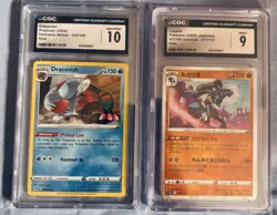 Dracovish Pokemon Darkness Ablaze Holo AND Lucario Pokemon Japanese VSTAR SET - Image 1
