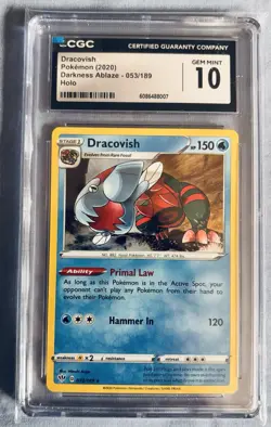 Dracovish Pokemon Darkness Ablaze Holo AND Lucario Pokemon Japanese VSTAR SET - Image 2