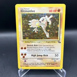 1st Edition Hitmonlee Rare Fossil 22/62 Pokemon TCG - Image 1