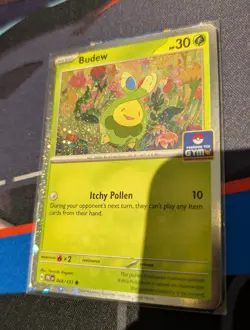 Pokemon TCG Budew Gym Stamp Asia Exclusive PRE 004/131 Cosmos Holo English - Image 1