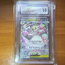 Pokemon Mega Gardevoir ex 178/132 Me01 Mega Evolution SAR Holo CGC 10 360 HP - Image 1