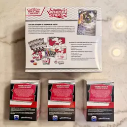 Pokemon White Flare Elite Trainer Box ETB & 3 Booster Bundles Lot - Image 2