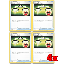 Pokemon TCG 4x Energy Switch 129/159 Crown Zenith Playset LP - Image 1