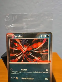 Pokemon TCG Yveltal 88/132 Mega Evolutions GAMESTOP STAMPED Promo SEALED - Image 3