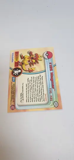 Topps Pokemon Foil Magmar #126 Series 3 Rainbow FoilBlue Logo - Image 3