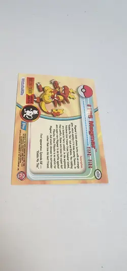 Topps Pokemon Foil Magmar #126 Series 3 Rainbow FoilBlue Logo - Image 4