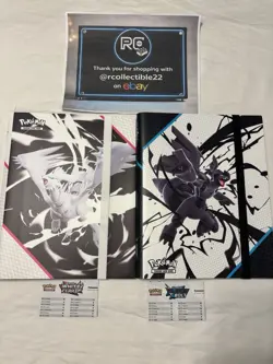 Pokemon TCG: Black Bolt and White Flare Collectors Binders (BINDERS ONLY!) - Image 1