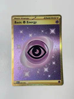 Pokemon TCG Basic Psychic Energy 207/165 Scarlet & Violet 151 Secret Rare Holo - Image 1