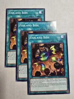 3x Fish And Bids 1st Edition Common ALIN-EN086 Yu-Gi-Oh! - Image 1