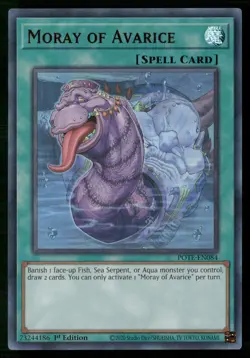 Moray of Avarice POTE-EN084 Ultra Rare Yu-Gi-Oh 1st Edition Near Mint - Image 1