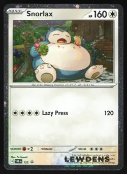 Snorlax - SVP 122 - Cosmos Holo - SV Black Star Promo - Pokemon Card - 2 - Image 1