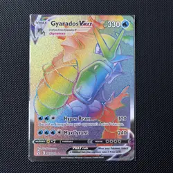Gyarados VMAX 207/203 Rainbow Secret Rare Evolving Skies Pokemon Card - Image 1