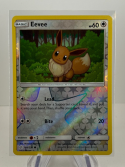 Eevee 166/236 Reverse Holo Sun & Moon Cosmic Eclipse Pokemon Card 2019 NM - Image 1