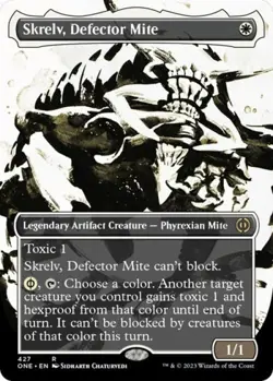MTG English Skrelv, Defector Mite (Showcase) (Step-and-Compleat Foil) NM Foil - Image 1
