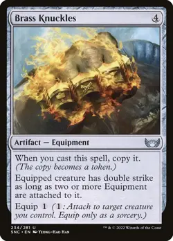 Brass Knuckles #234 > MTG > SNC > REGULAR > Lightly Playеd - Image 1